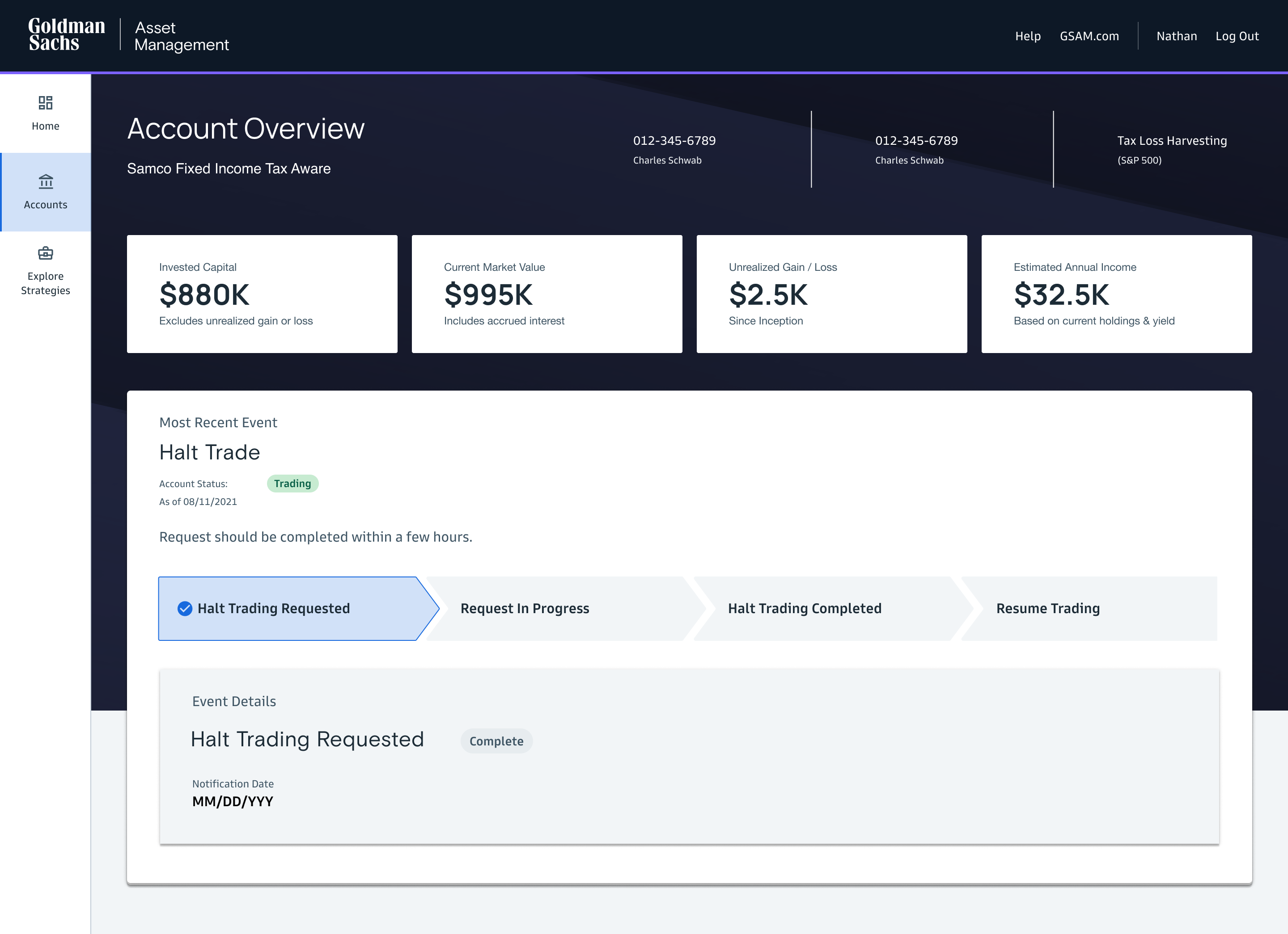Lifecycle events tracker