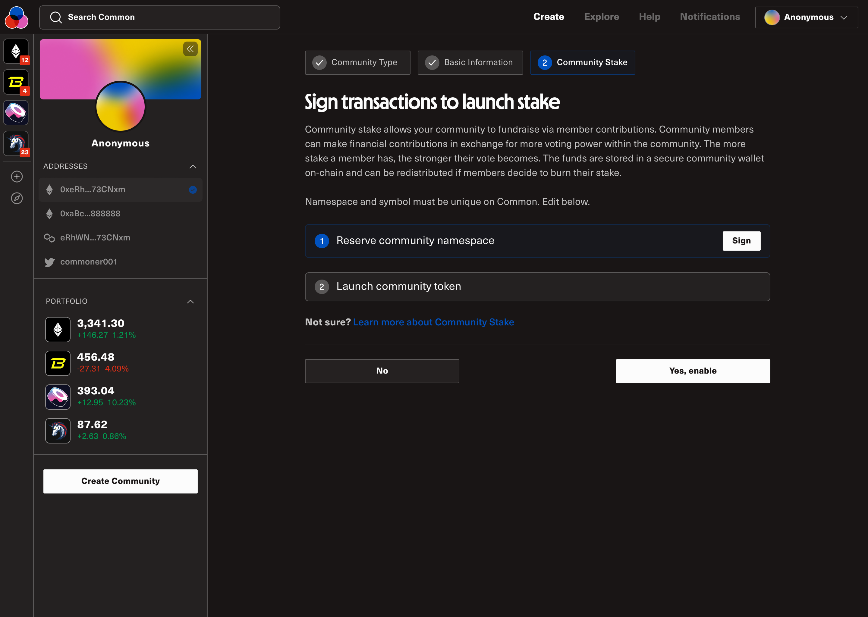Smart contract signing flow