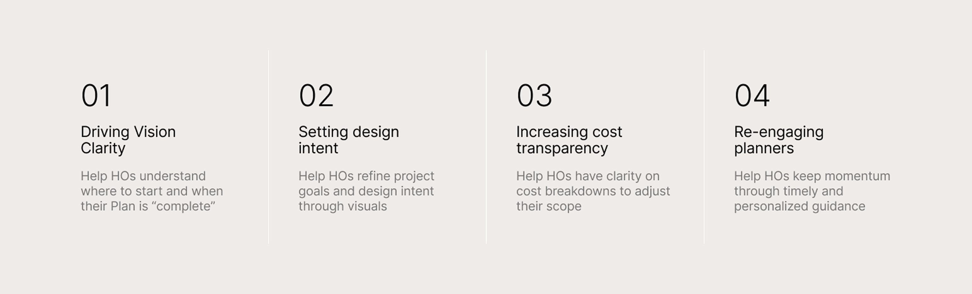 Renovation Clarity Pillars